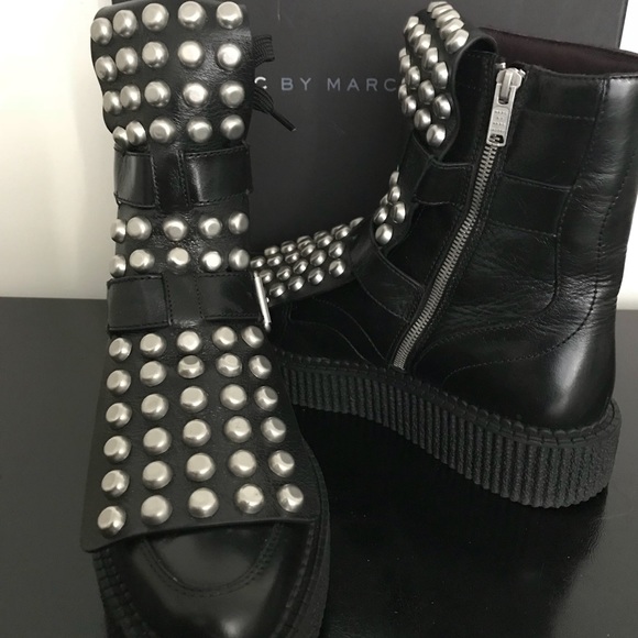 Marc Jacobs Studded Creeper Boots 